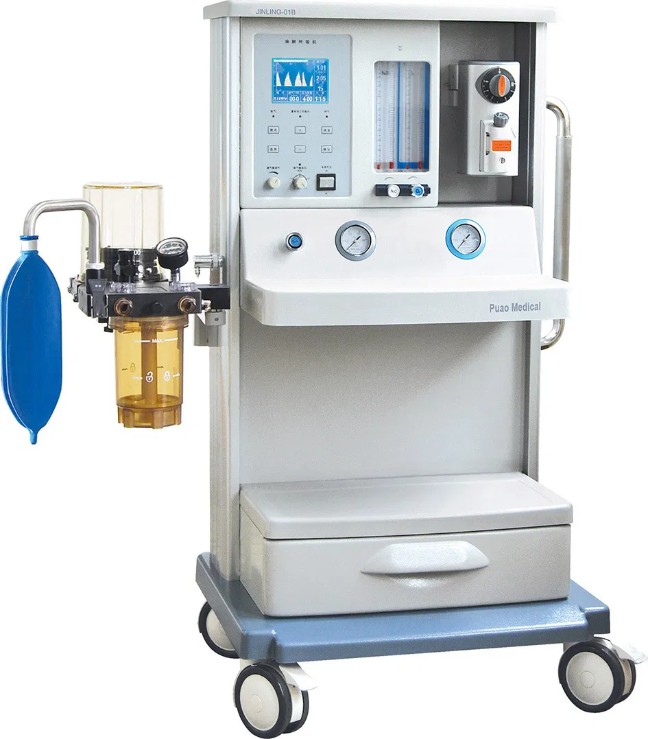Factory Supply CE Certified Anesthesia Machine with Oxygen-Nitrous Oxide Interlock