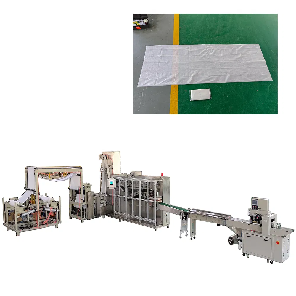 High-Speed Surgical Drape Folding Machine for Medical Bed Sheets Production 50-80pcs/min