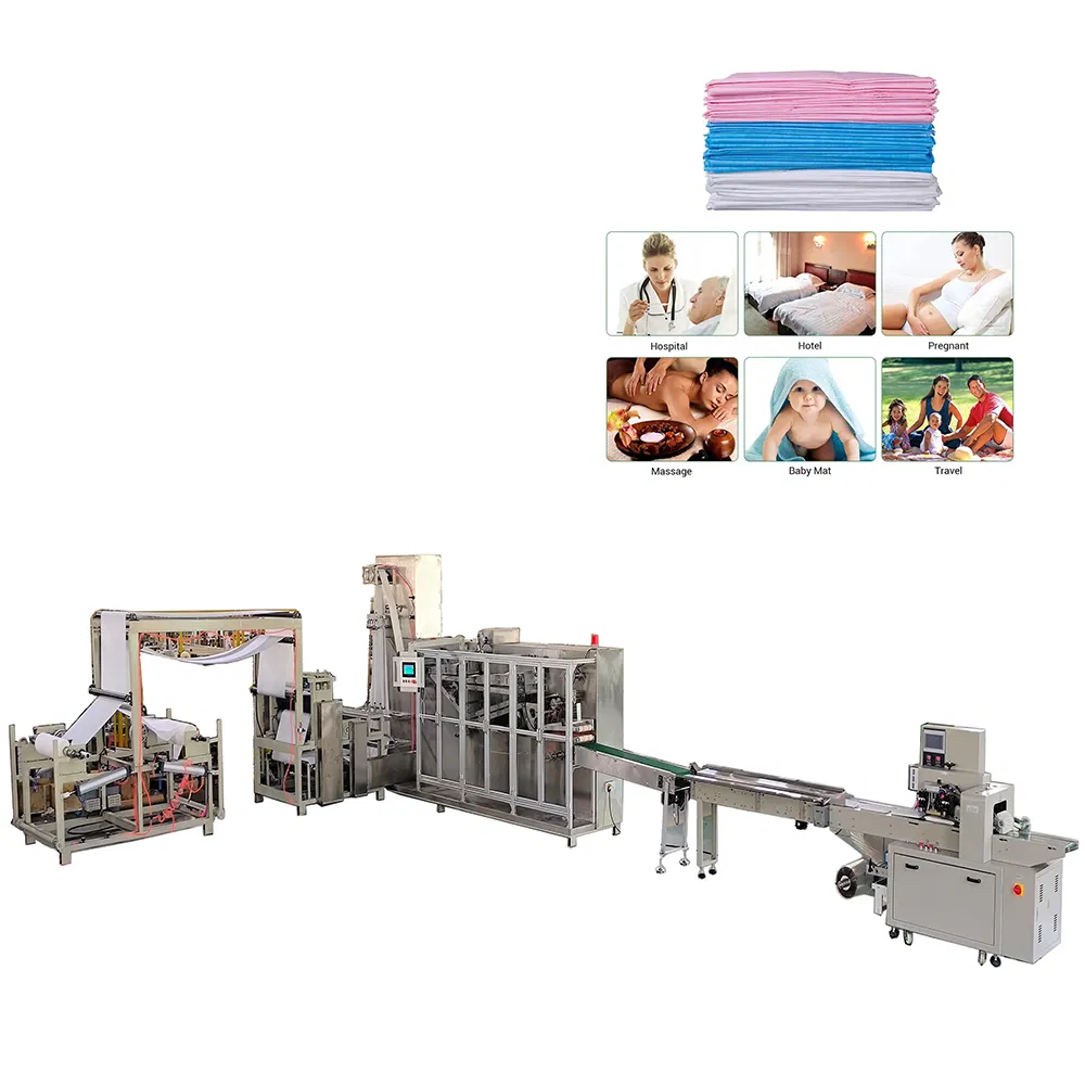 High-Speed Surgical Drape Folding Machine for Medical Bed Sheets Production 50-80pcs/min