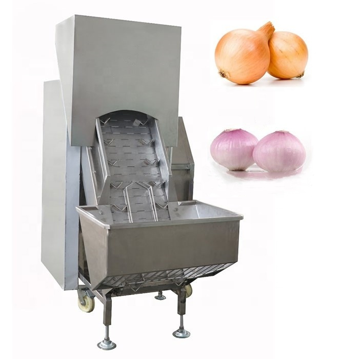 High Efficiency Automatic Onion Peeling and Root Cutting Machine for Industrial Processing