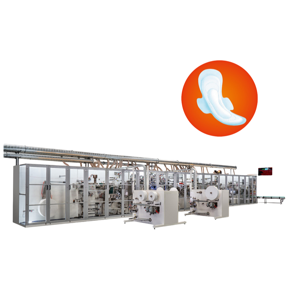 Factory Supply Full Servo Sanitary Napkin Machine, Drum Type, Automatic, ≥800PCS/min, Customizable