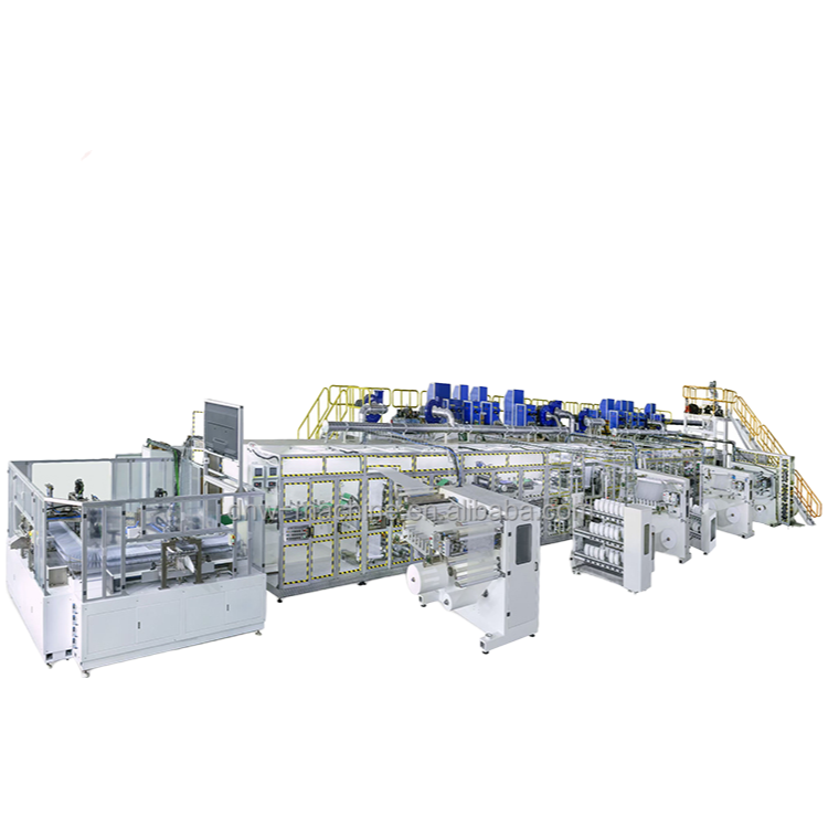 High-Speed I-Shape Baby Diaper Making Machine for Disposable Hygiene Products