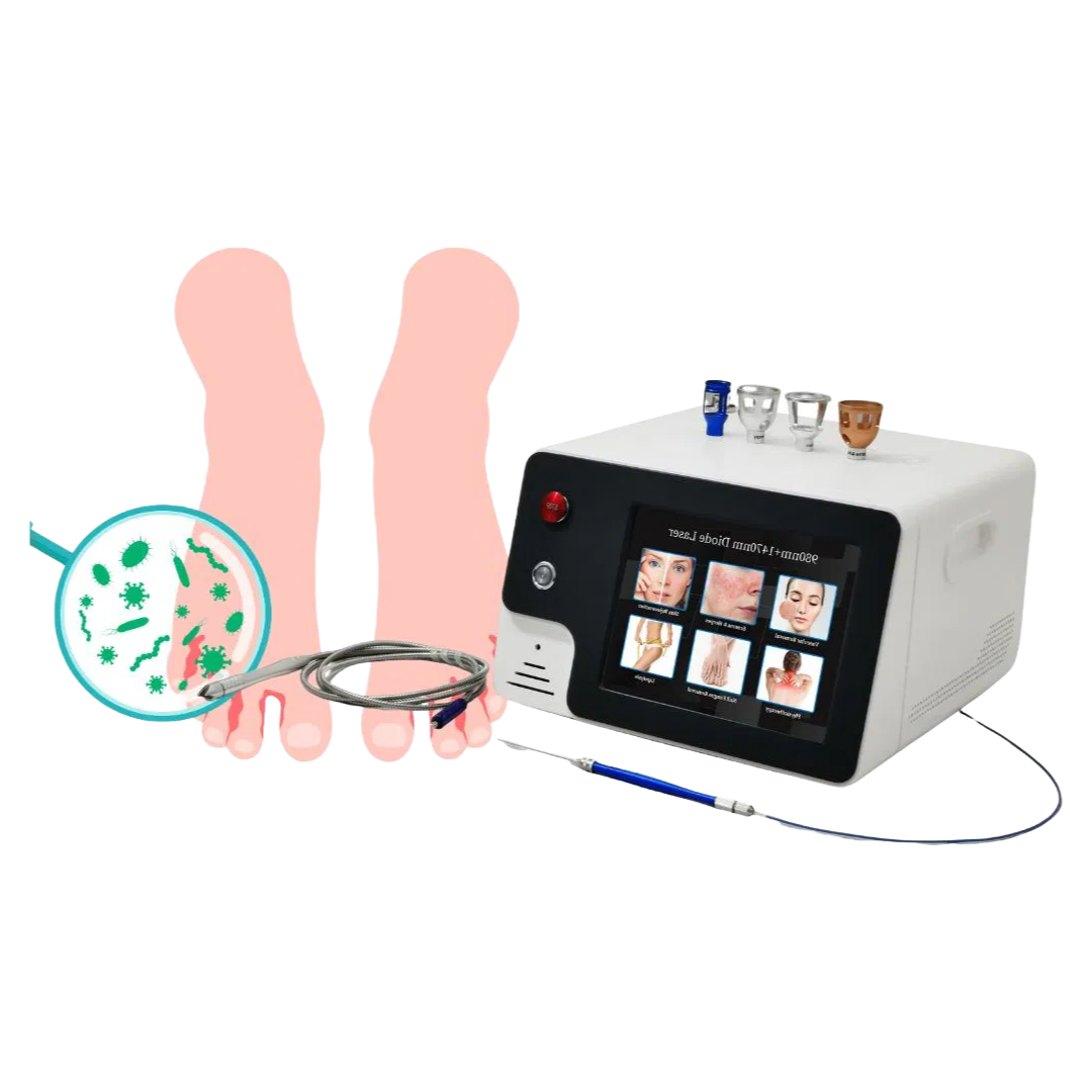 Multifunctional 980nm+1470nm Laser Machine for Nail Fungus Reduction and Vein Removal Surgery