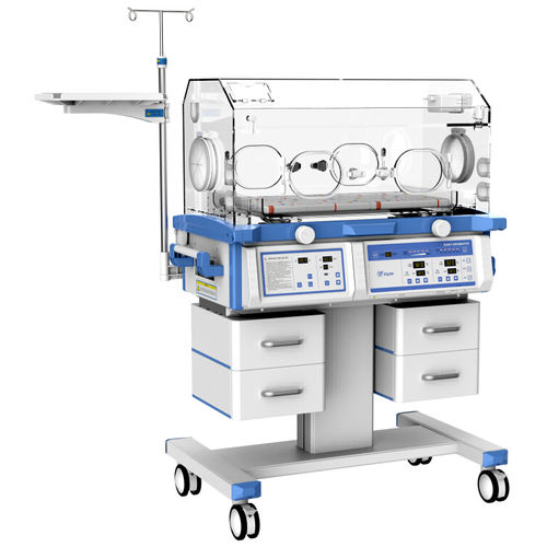 CE Certified Pediatric Incubator with Double Wall Hood and Multiple Safety Alarms