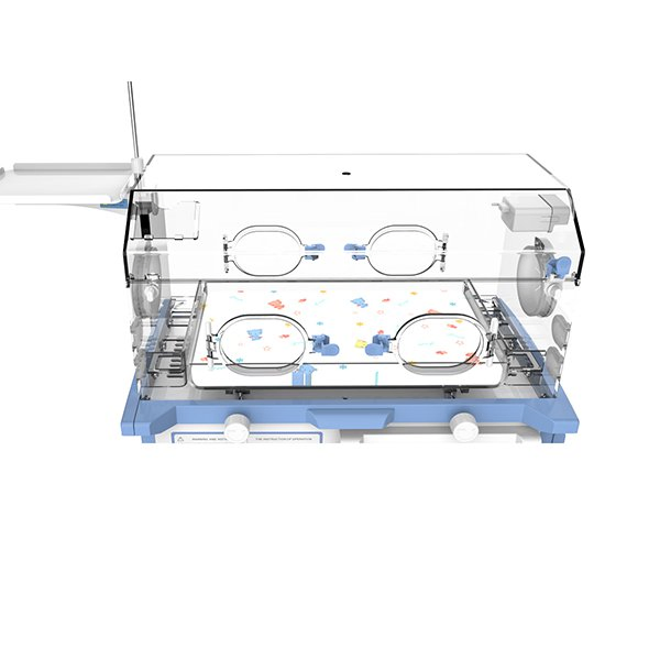 CE Certified Pediatric Incubator with Double Wall Hood and Multiple Safety Alarms