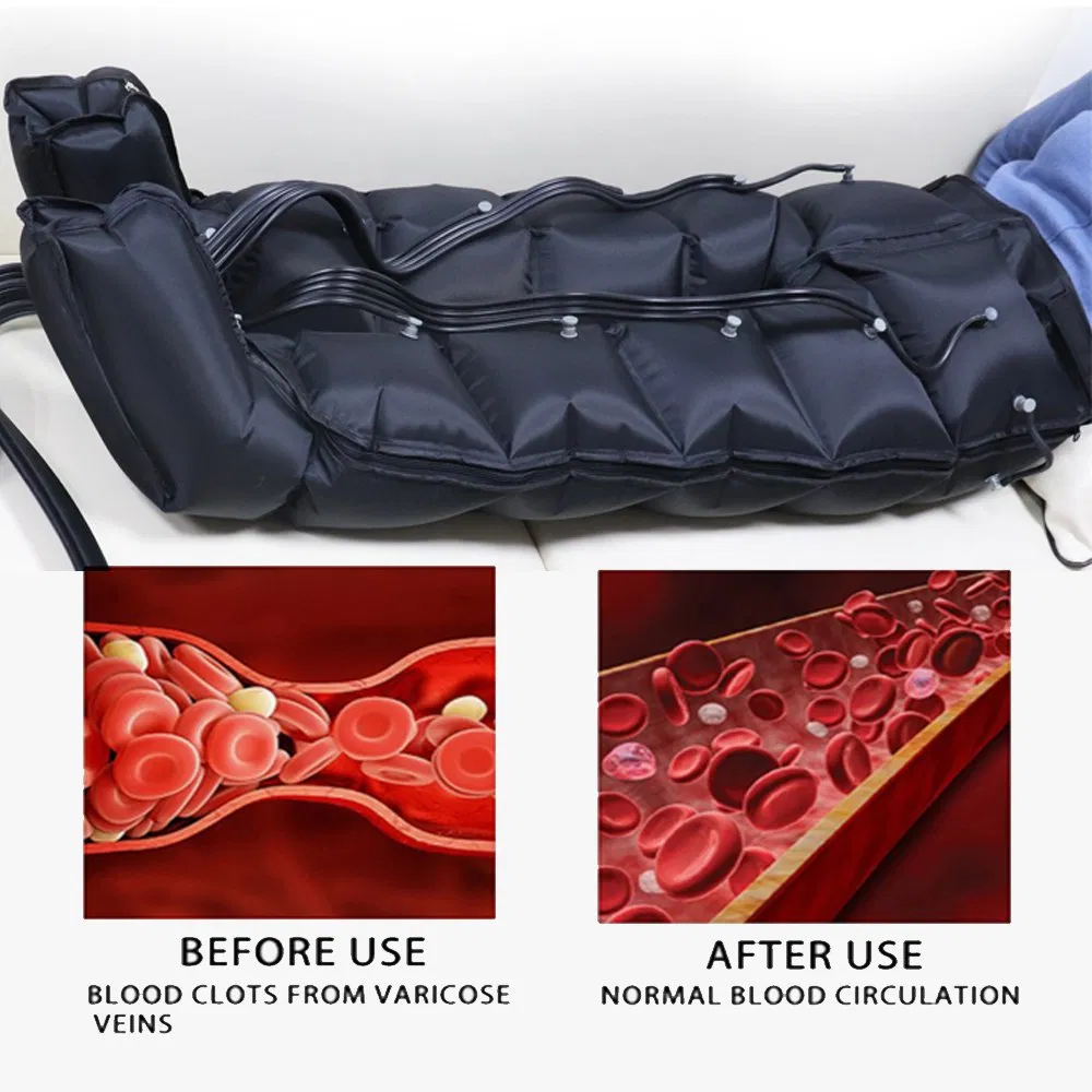 Wholesale OEM Custom Electric Air Compression Leg Massager with 6 Chambers for Muscle Recovery