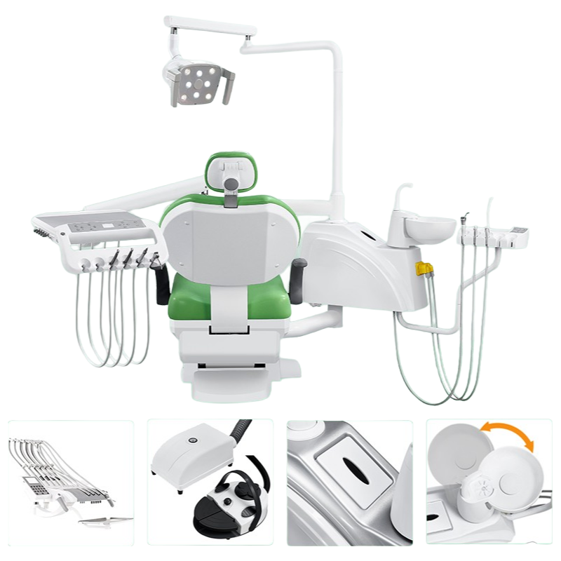 Customizable Silla Dental Equipment with 3-Way Syringe and Water Heat System