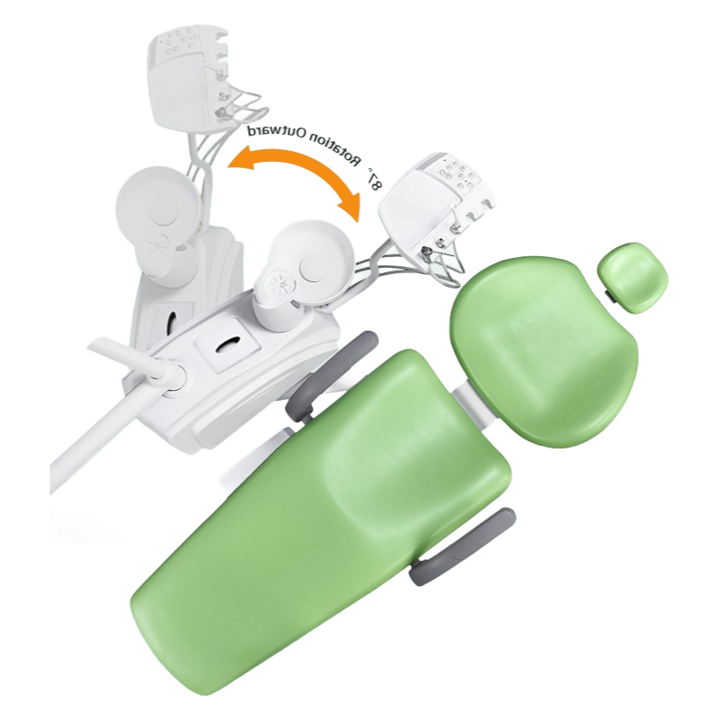 Customizable Silla Dental Equipment with 3-Way Syringe and Water Heat System