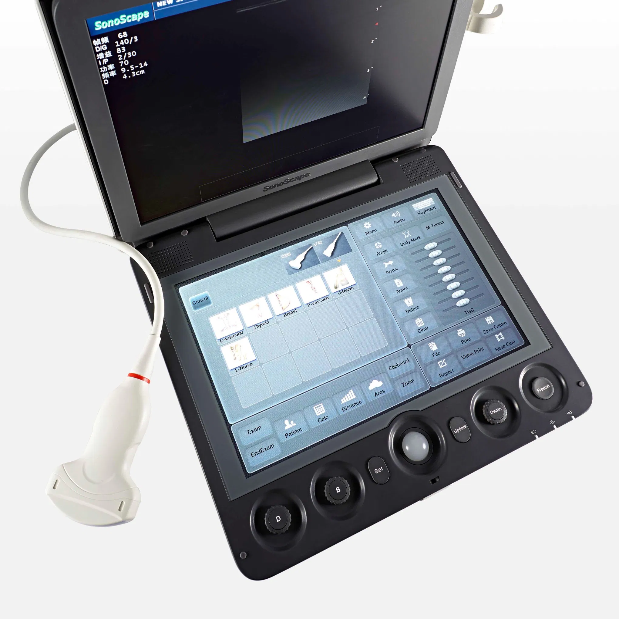 High Performance S9 Series Color Doppler Ultrasound Machine with Multi-beam Technology