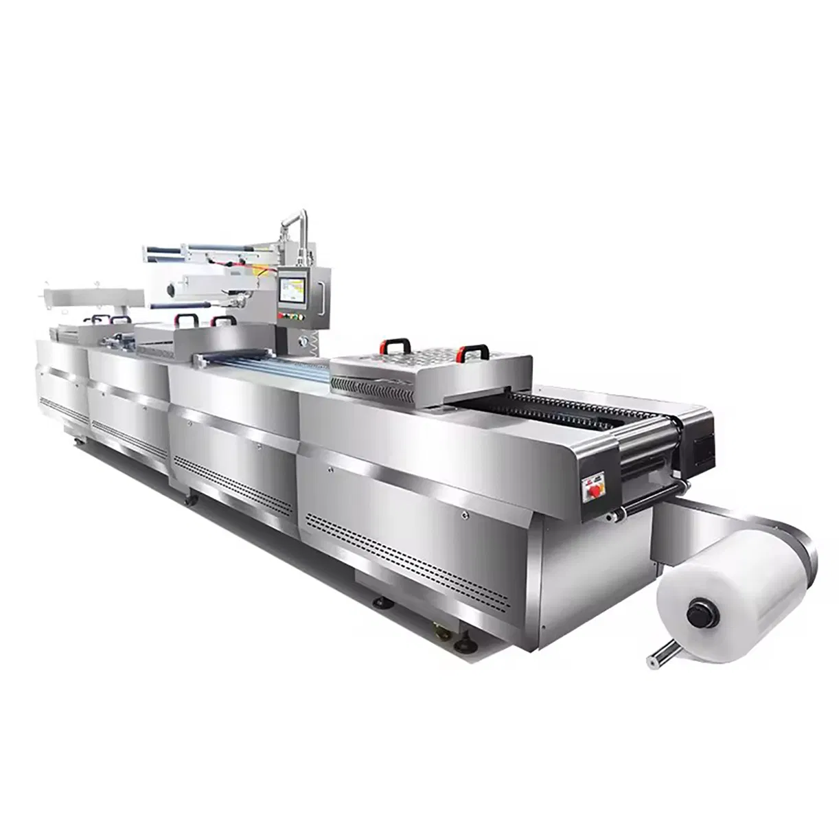 Fully Automatic Stretch Film Packaging System with PLC Touch Screen Control 380V/50Hz
