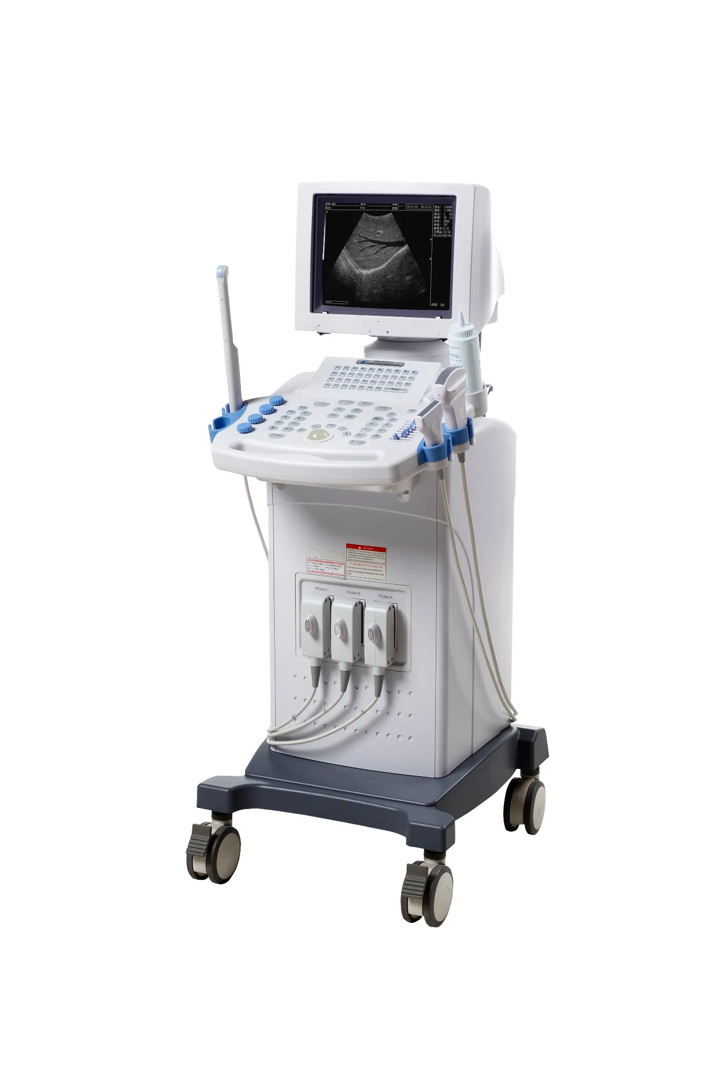 Professional B-9618CII Ultrasound Scanner with Abdominal/Transvaginal/Cardiac Probes