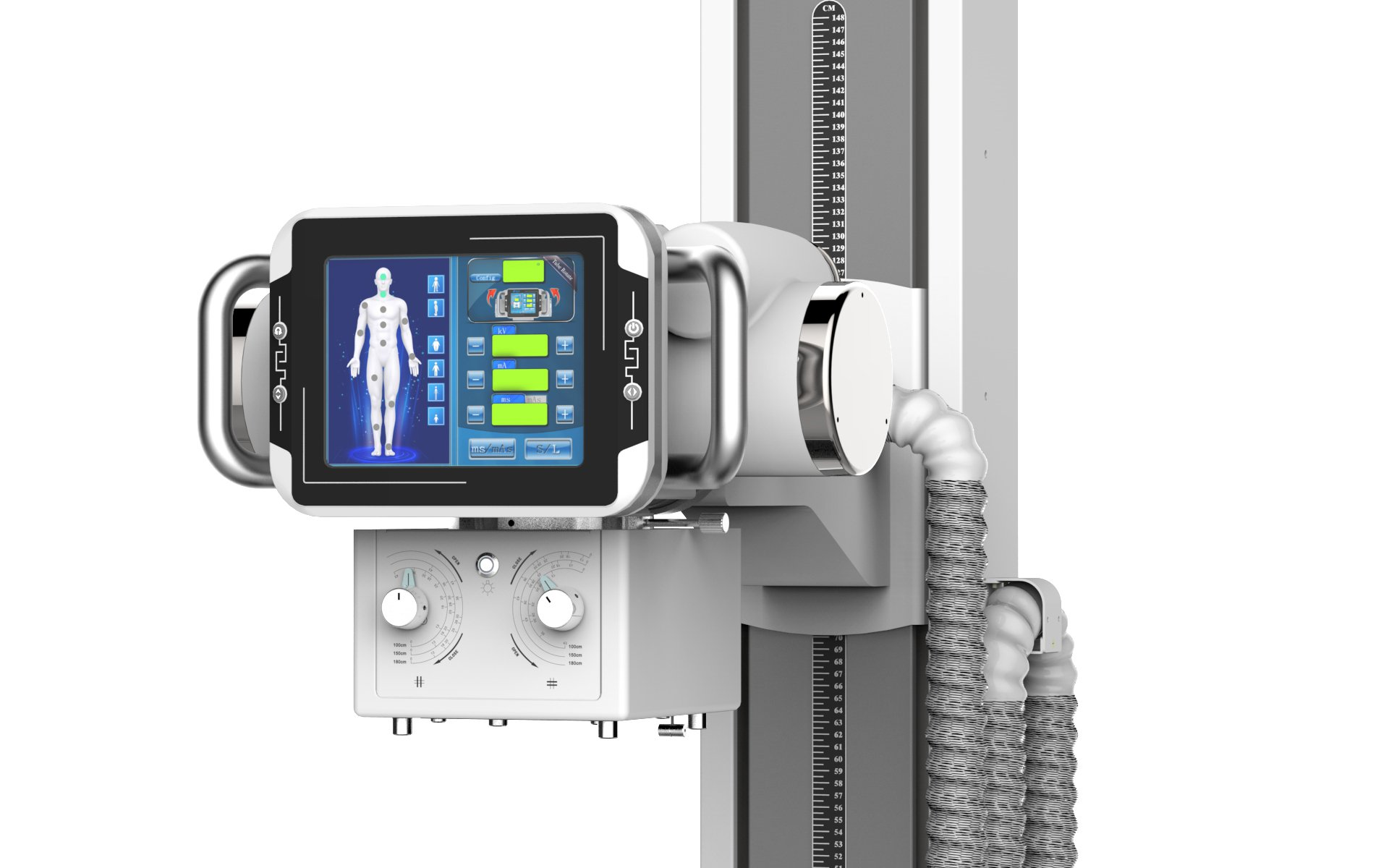 High Frequency Digital X-Ray Machine 50kw with Flat Panel Detector - Medical Diagnostic Imaging Equipment