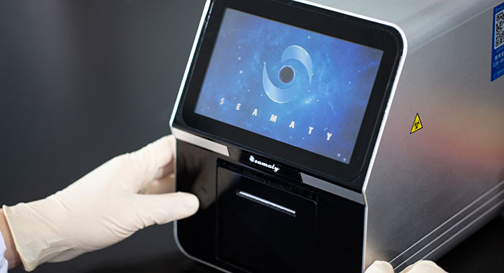 Seamaty SMT-120 Fully Automatic Biochemistry Analyzer for Clinical Lab Testing with Microfluidic Technology