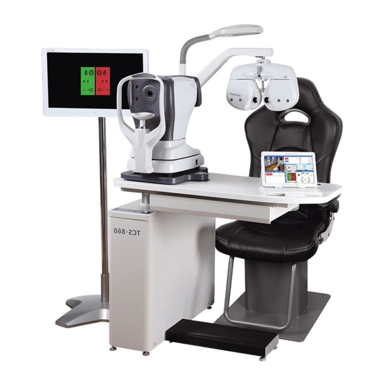Factory Supply TCS-760 Ophthalmic Refraction Unit Wholesale Customizable with Electronic Phoroptor Arm & Stable Table