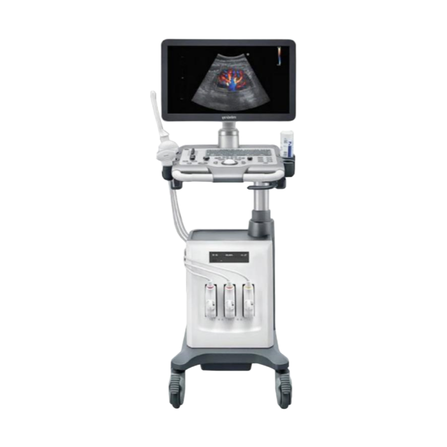 High Quality 3D 4D Trolley Color Doppler Ultrasound Machine with 21 Inch Display for Medical Diagnosis