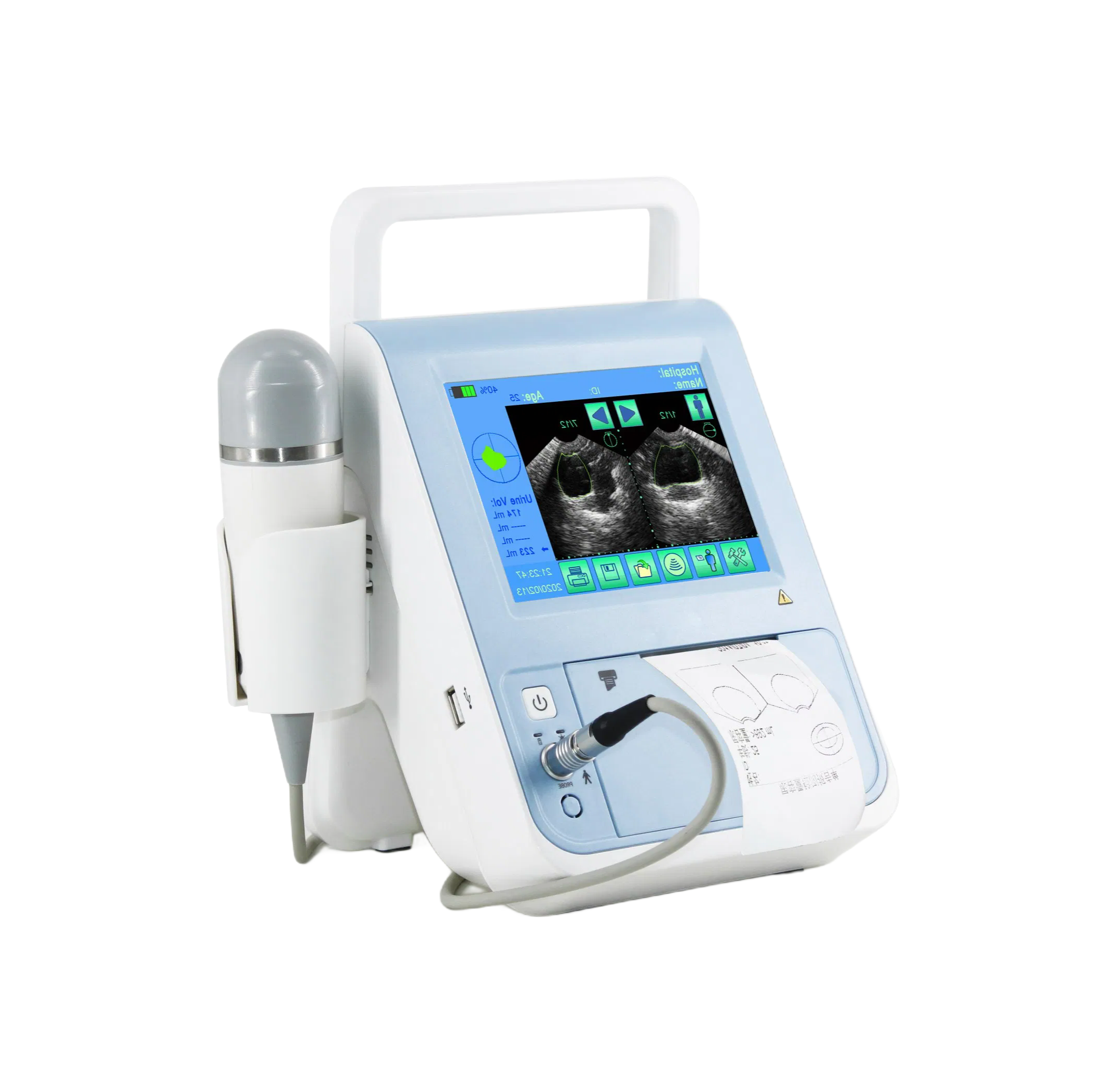 Professional Bladder Volume Scanner MS-B2100 with Multi-Language Support and Thermal Printer