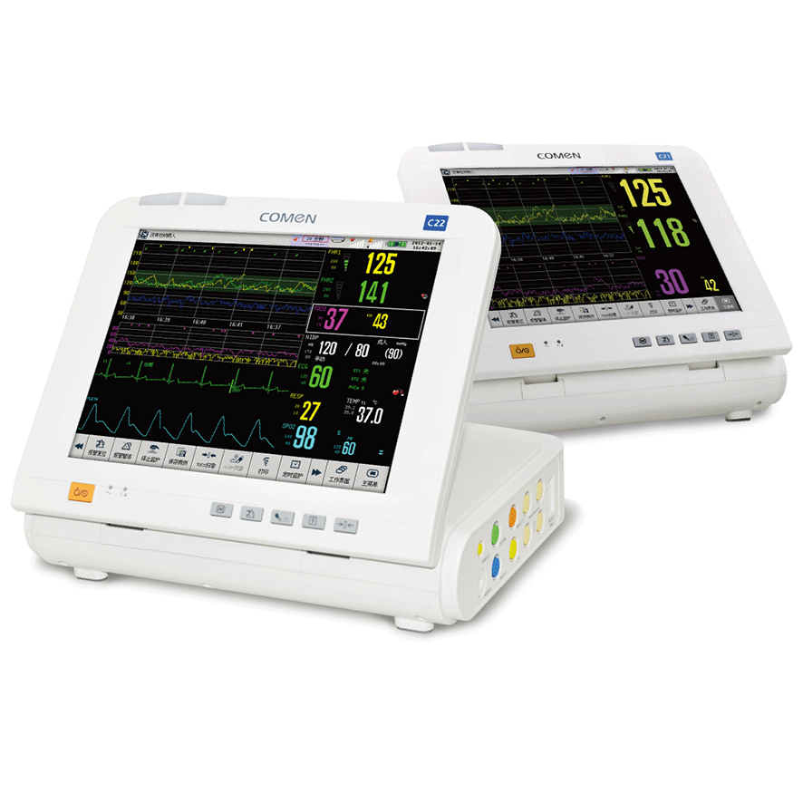 Compact Fetal Monitoring Equipment with 90° Folding Screen and Li-ion Battery Operation