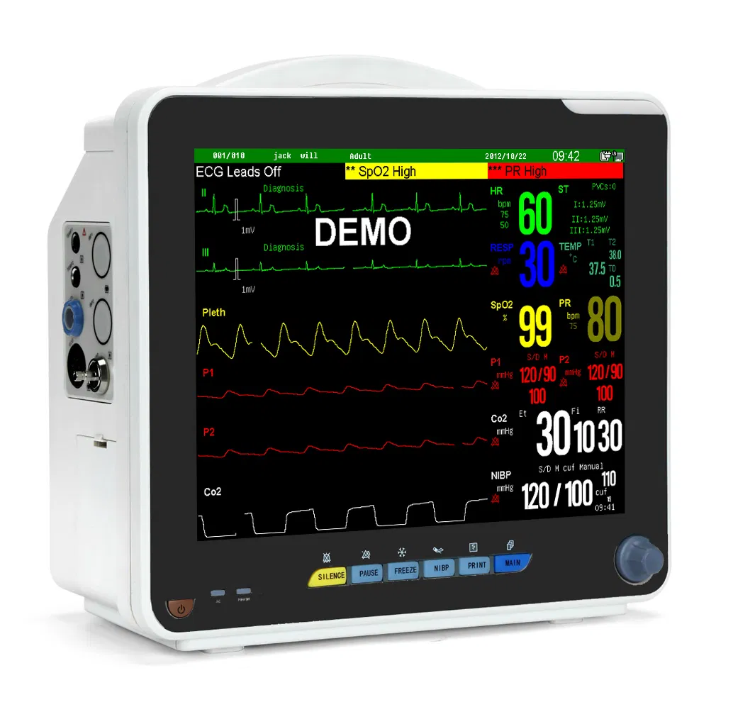 Customizable SNP9000N Hospital Patient Monitor with 6 Parameters and Multi-Language Support