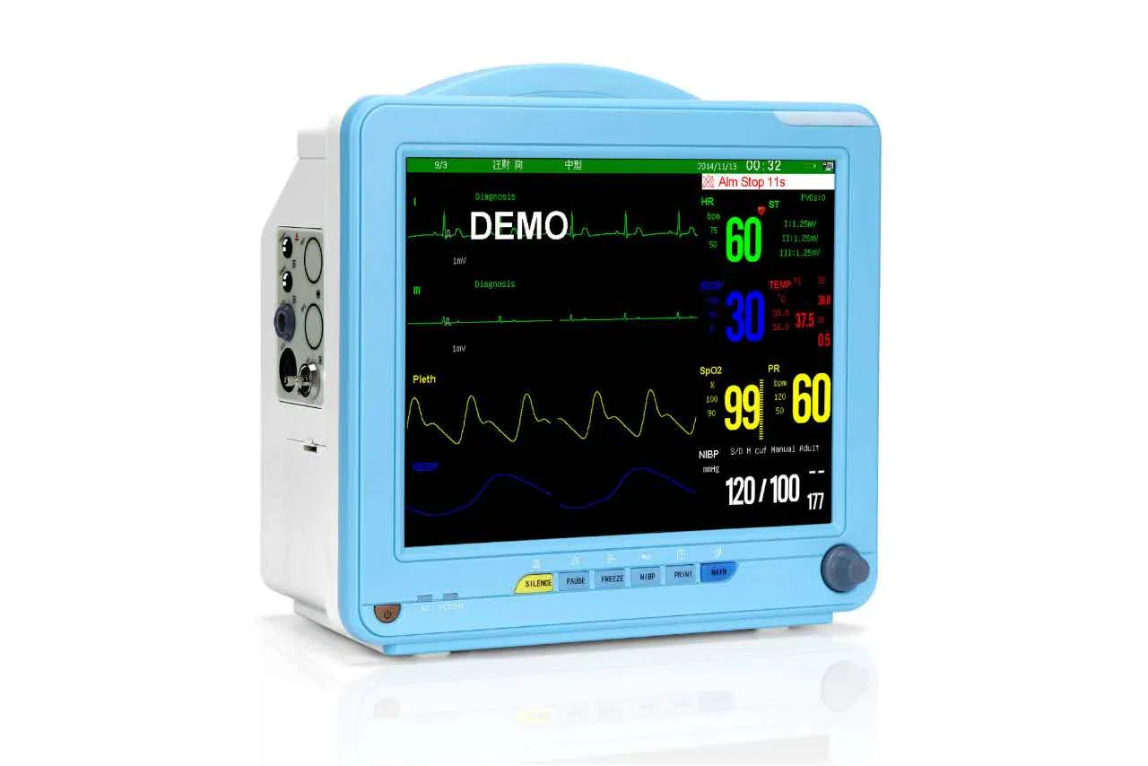 Customizable SNP9000N Hospital Patient Monitor with 6 Parameters and Multi-Language Support