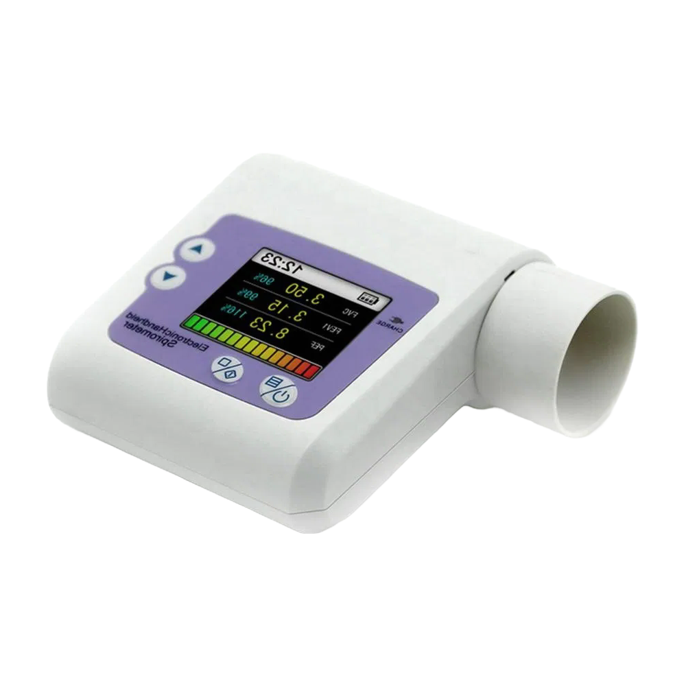 Portable Digital Spirometer with Flow-Volume Chart and Data Storage Function