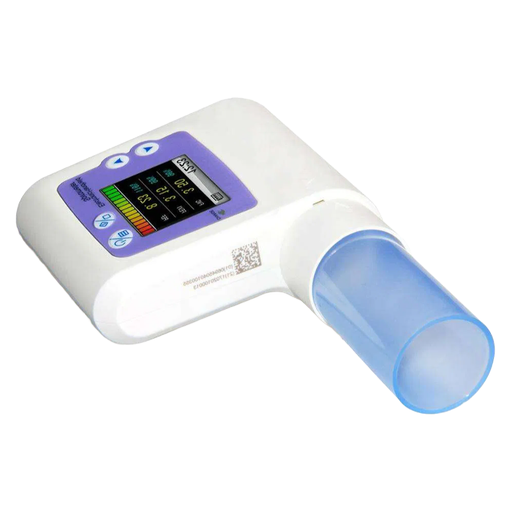 Portable Digital Spirometer with Flow-Volume Chart and Data Storage Function