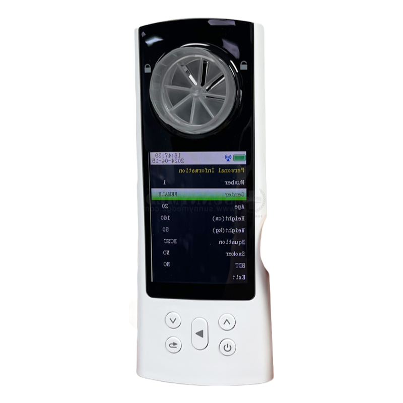 High Accuracy Portable Spirometer for Adults - SY-C039 Lung Function Testing Device with LCD Display