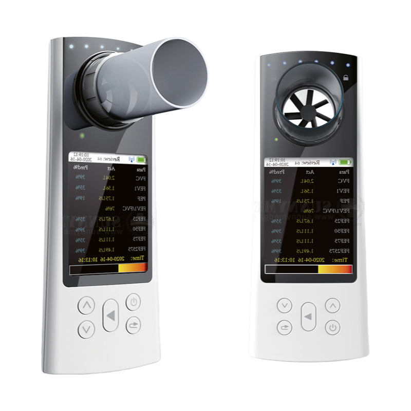 High Accuracy Portable Spirometer for Adults - SY-C039 Lung Function Testing Device with LCD Display
