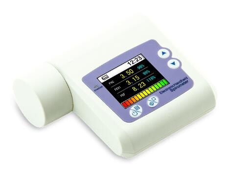 Rechargeable Spirometer Device for Pulmonary Function Testing in Clinics