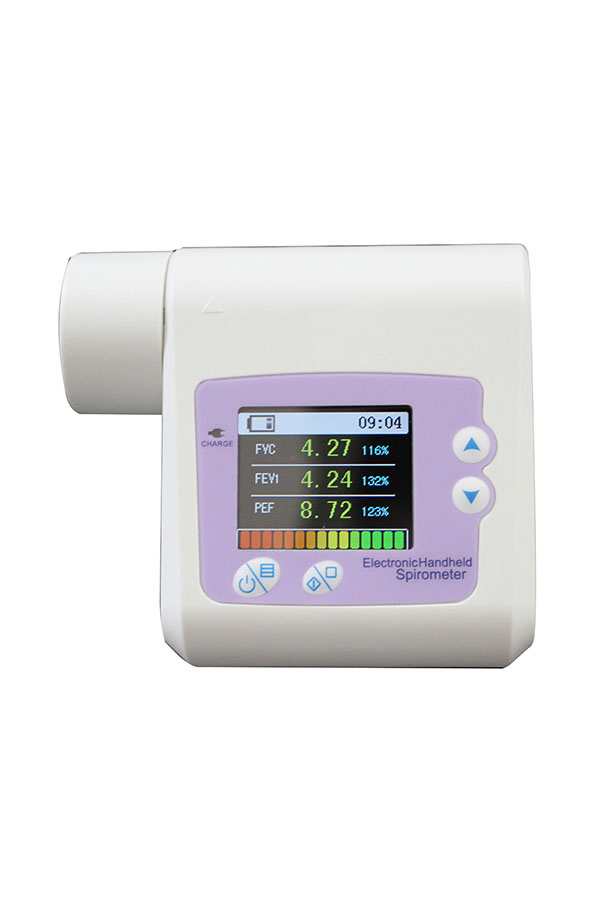 Rechargeable Spirometer Device for Pulmonary Function Testing in Clinics