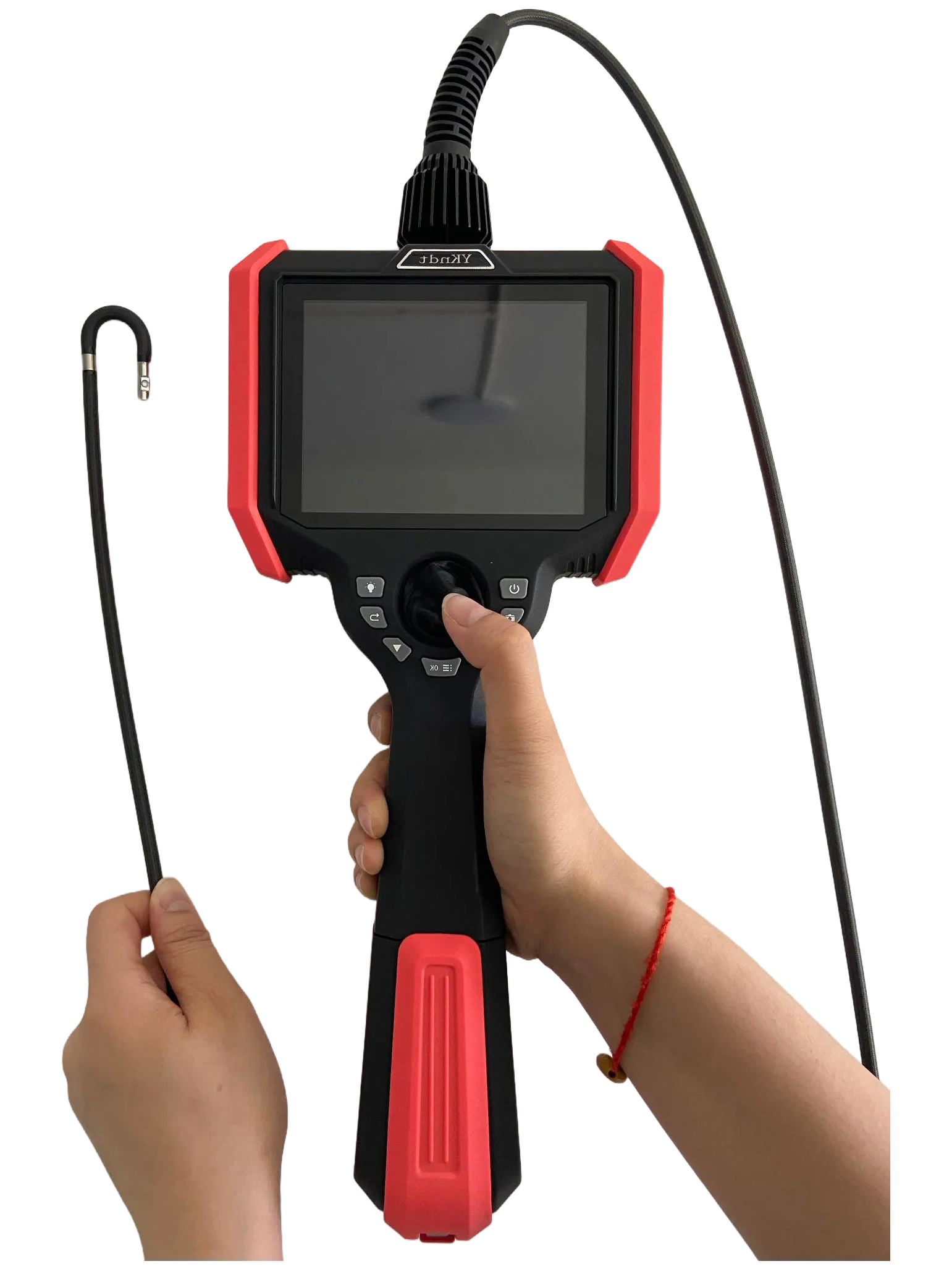 Handheld Industrial Video Endoscope with 4mm Dual Lens and 1M Cable for NDT Inspection