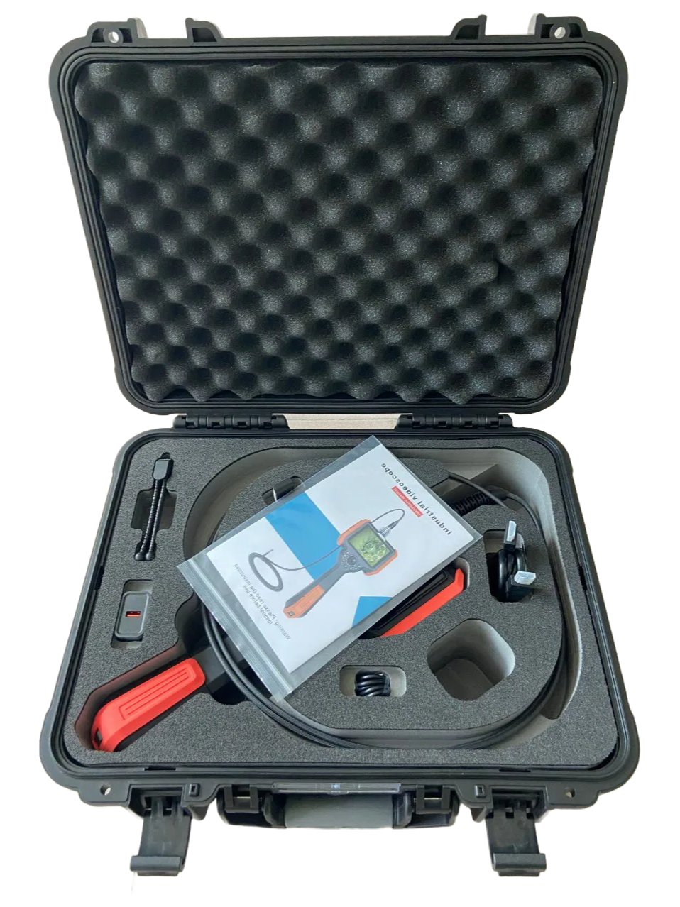 Handheld Industrial Video Endoscope with 4mm Dual Lens and 1M Cable for NDT Inspection