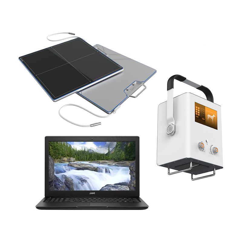 CE Certified Veterinary X-Ray Equipment with 14x17 Inch Flat Panel Detector