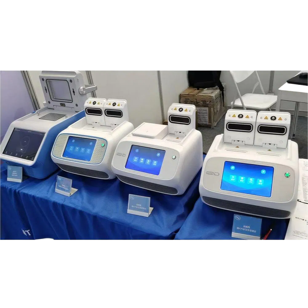 Portable Dual-Block PCR Thermal Cycler with Win10 System for Biological Diagnostics