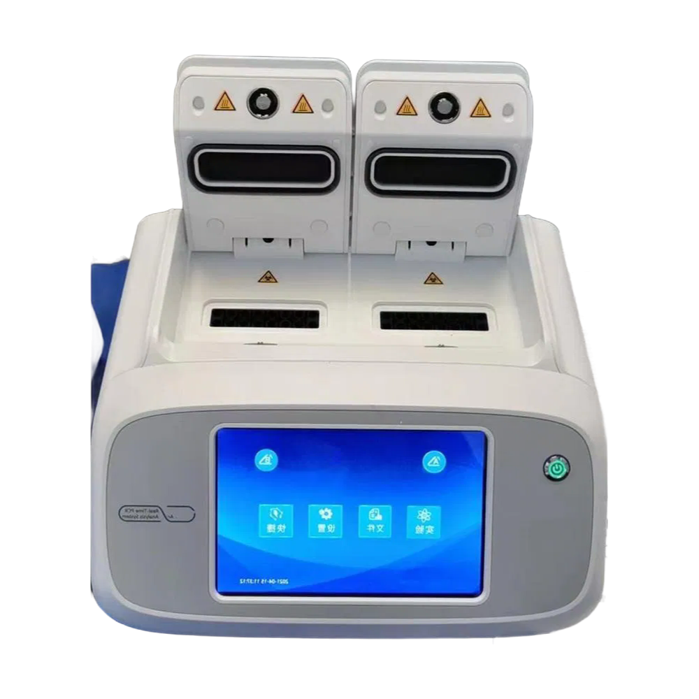 Portable Dual-Block PCR Thermal Cycler with Win10 System for Biological Diagnostics