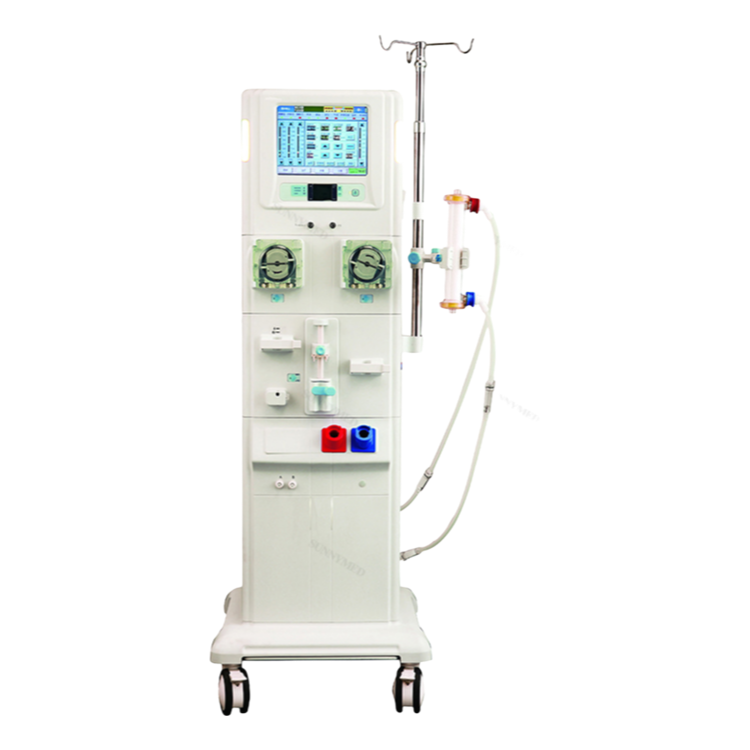Professional Hemodialysis Dialysis Machine with Bicarbonate Dry Powder Cartridge and Dual Pumps