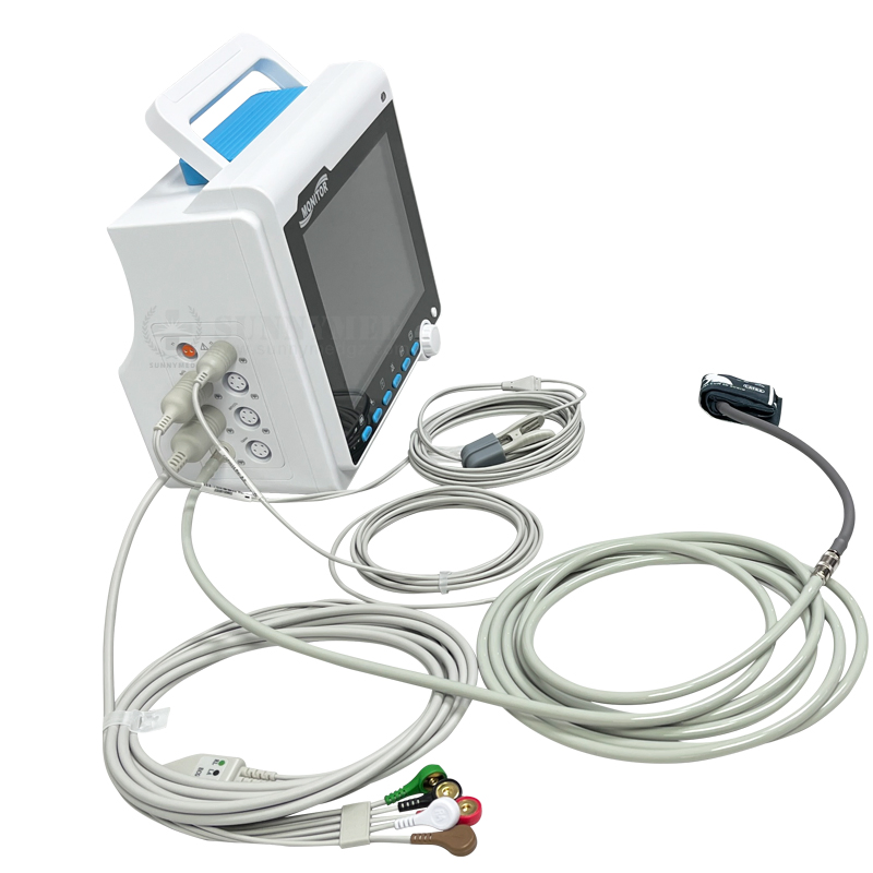 Veterinary Patient Monitor with ECG SpO2 NIBP EtCO2 for Pet Hospital ICU Use