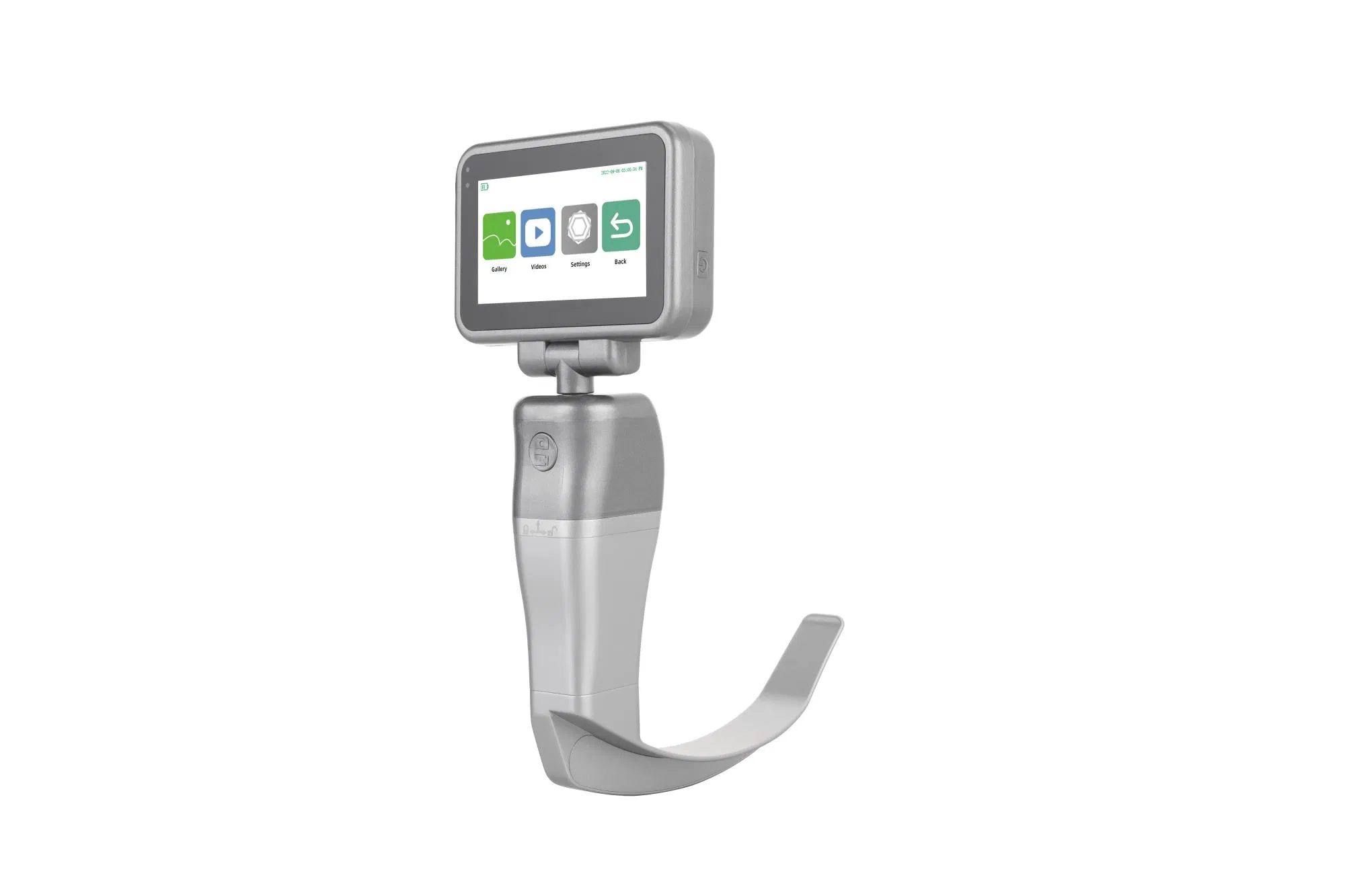 Medical Grade Video Laryngoscope with Rechargeable Battery and Wide Viewing Angle