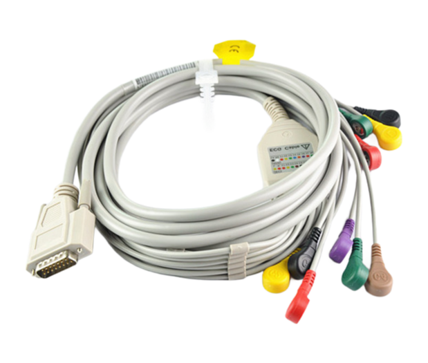 Nihon Kohden 10 Lead EKG Cable with 3.0 Pin for Medical Diagnostic Equipment