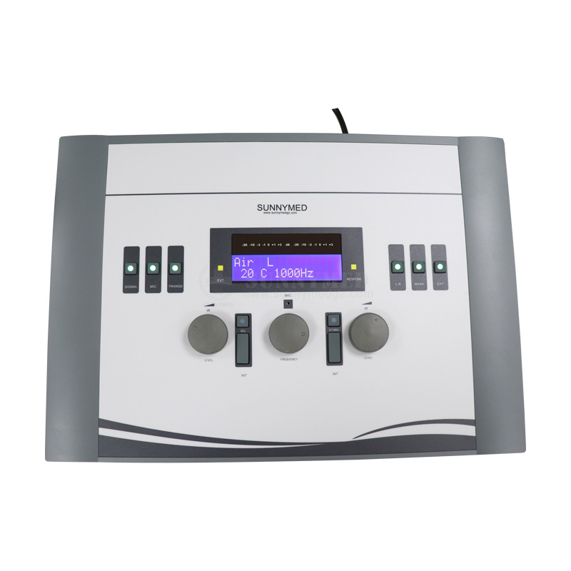 Medical Grade Audiometer with Air/Bone Conduction Testing 125Hz-8000Hz Range