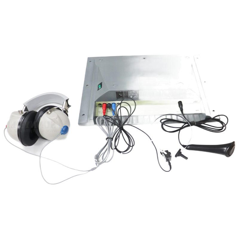 Medical Grade Audiometer with Air/Bone Conduction Testing 125Hz-8000Hz Range