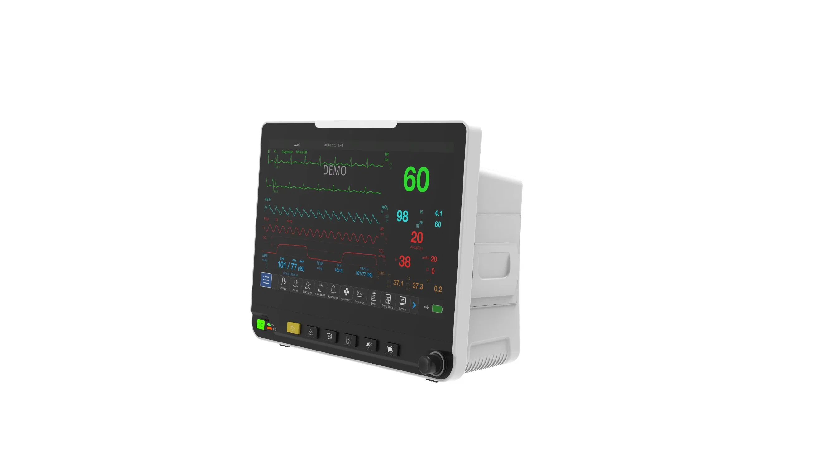 Professional Multi-Parameter Patient Monitor for All Age Groups ISO13485 Certified