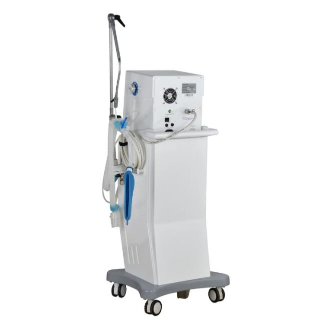 Compact Portable Ventilator with Wheels for ICU and Anesthesia Applications