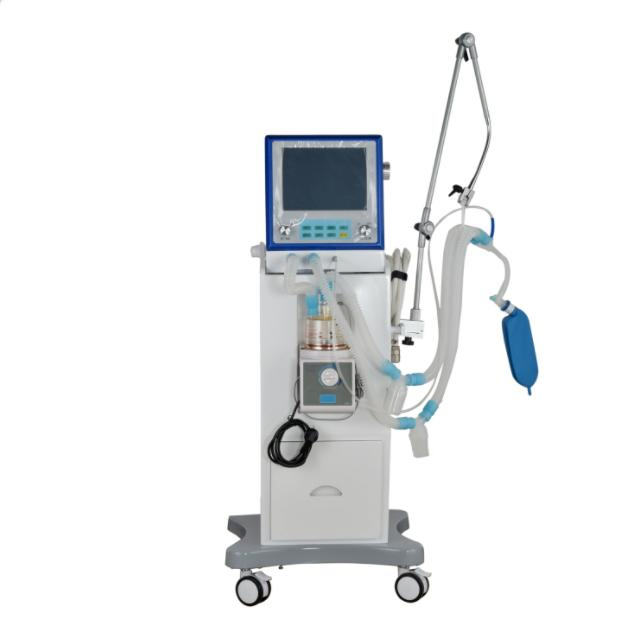 Compact Portable Ventilator with Wheels for ICU and Anesthesia Applications
