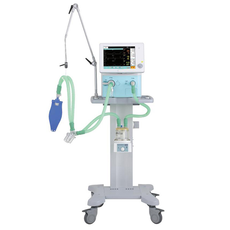 Factory Supply ICU TFT Touch Screen Ventilator MY-E005D with Adjustable FiO2 and PEEP