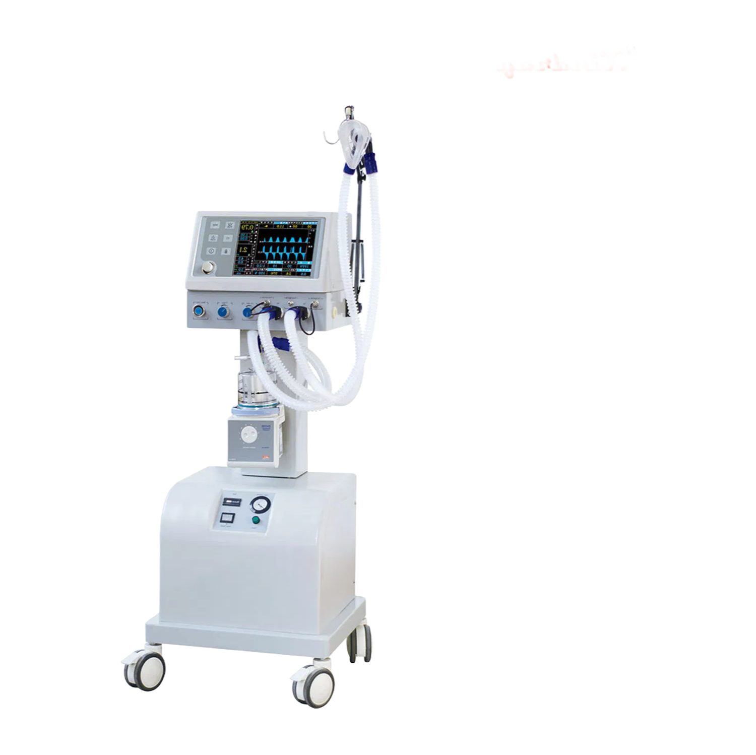 High Quality Medical Ventilator for ICU with 10.4" TFT Display and Multiple Breathing Modes