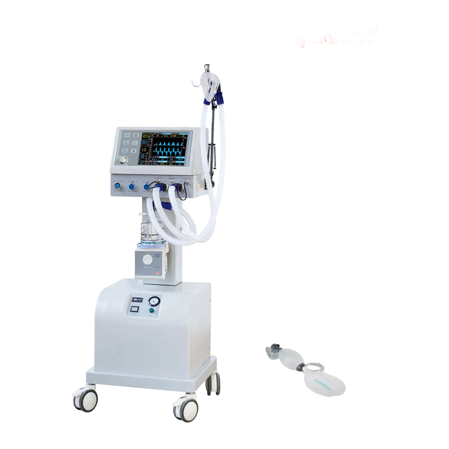 High Quality Medical Ventilator for ICU with 10.4" TFT Display and Multiple Breathing Modes