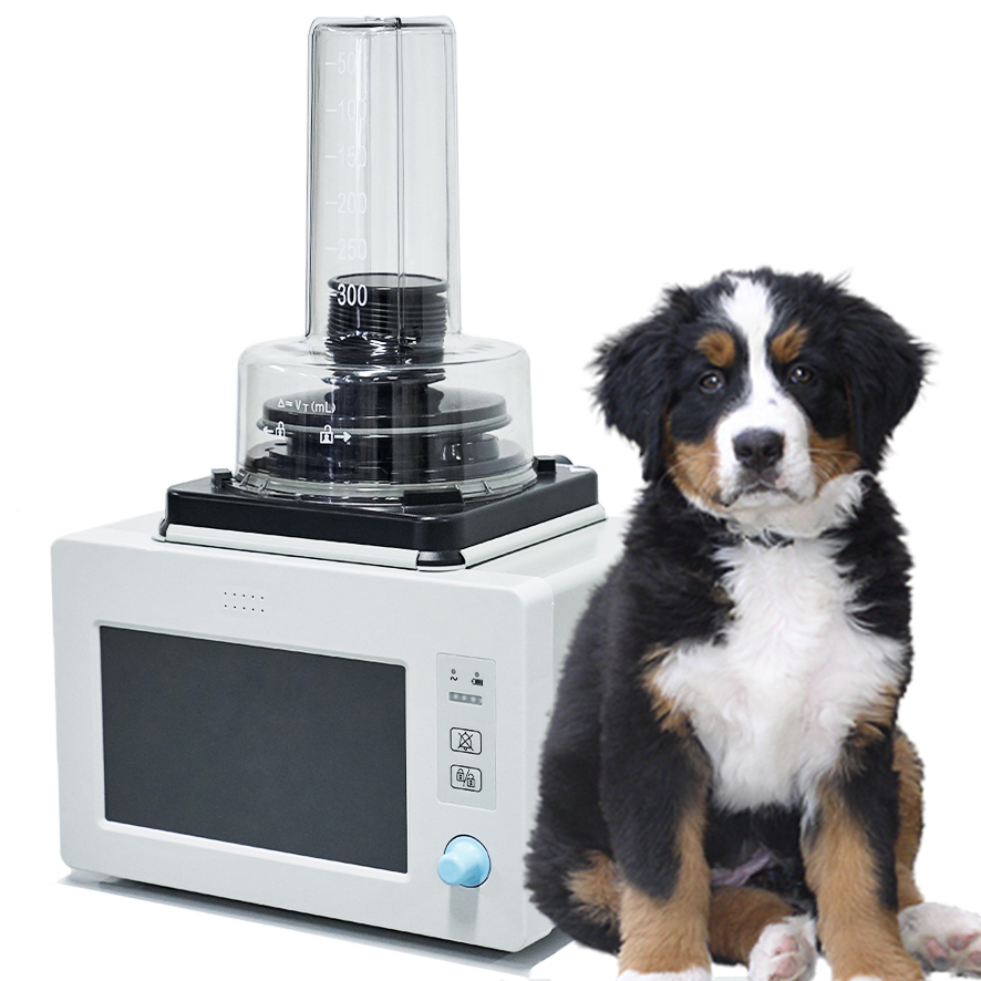 ISO CE Certified IN-80V Veterinary Ventilator for Small and Large Animals with 2-Hour Backup Battery