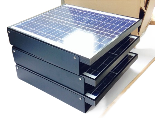 40W 9.6Ah Solar Battery System for Roof Mount Solar Exhaust Fan - Continuous Day & Night Operation