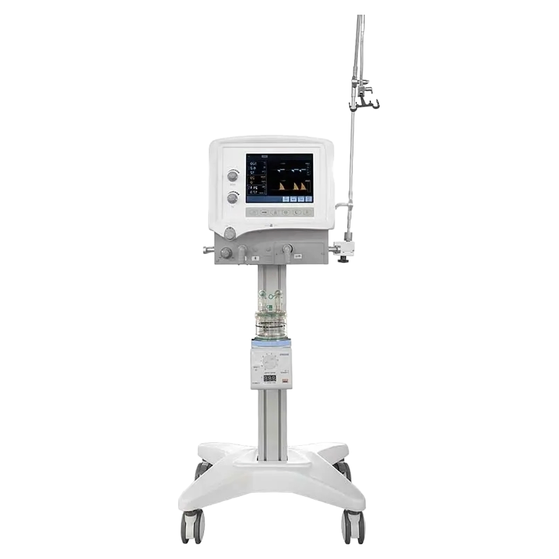 High Performance Hospital Ventilator Machine with Venturi Technology and 14 Alarms