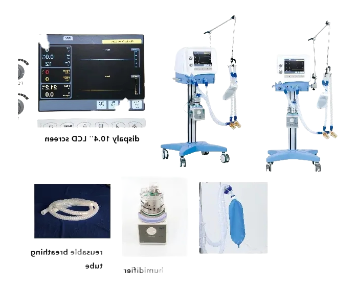 High Performance Hospital Ventilator Machine with Venturi Technology and 14 Alarms